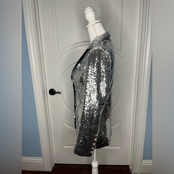 Balmain Sequin Blazer with lace detail - Picture 4 of 8